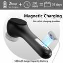 2 x Vibrating and Rotating Face Scrubber, Waterproof Rechargeable Facial Cleansing Brush, 8 Modes Face Brush for Exfoliating and Massaging, for Removing BlackheadMatte Black