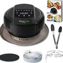 Sousvide Art 7-in-1 Instant Pot Air Fryer Lid 8 qt, Instant Pot Pressure Cooker Attachment - Fryers Lid - Instapot Accessory - Air Fryer Accessories Combo with Basket, Rack, Mat, Tongs, Cookbook