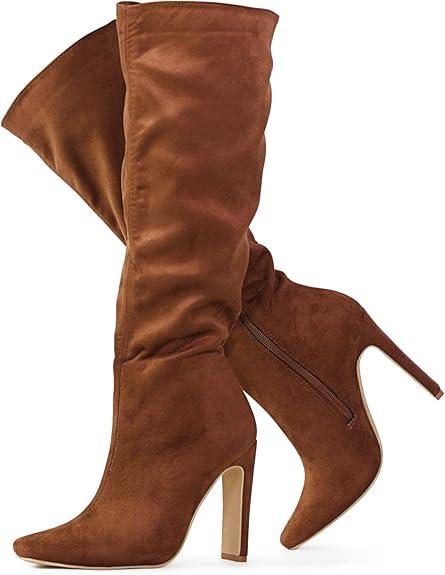 RF ROOM OF FASHION Women's Knee High Dress Boots (Regular Calf) 5