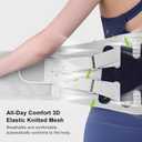 DOKIBI Back Brace for Lower Back Pain Relief,Lumbar Waist Support for women,Lower Back with 3D Lumbar Pad for Work Sports Sciatica, Scoliosis(GreyXL)