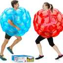 XBEN 36" Inflatable Bumper Balls 2-Pack - Tear-Resistant PVC Human Hamster Ball for Kids/Adults (Height: 29.5 inch,), Giant Zorb Ball for Backyard,Outdoor Team Games/Camping (Red+blue)