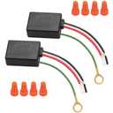 Touch Dimmer Switch 2 Pack, 3 Way Touch Control Modules, Replacement Sensor with 3 Levels Dimming Function, Desk Lamp Switch Repair Kits with Wire Caps, Fit Dimmable LED, Incandescent, Halogen Bulbs