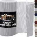 GORILLA GRIP powerGRIP Drawer Shelf and Cabinet Liner, Thick Strong Hold, Non-Adhesive Liners Protect Kitchen Cabinets and Cupboard, Bathroom Drawers, Easy Install, Breathable Mat, 20" x20' Light Gray