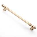 Asidrama 10 Pack 6.3 Inch(160mm) Brushed Brass Kitchen Cabinet Handles, Cabinet Pulls Kitchen Cabinet Hardware for Cupboard Drawer Pulls