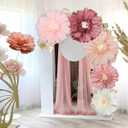 6 x Giegxin 6 Pcs 31.5", 24" Pink Giant Paper Flower Boho Large Tissue Paper Flower for Wall Big Pink Pom Pom Floral Decorations for Wall Wedding Bridal Shower Baby Shower Tea Party Nursery Birthday Decor