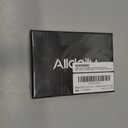 Alldaily RFID Credit Card Wallet for Men Small Bifold Front Pocket Wallet with 2 ID Windows (Black & Orange)