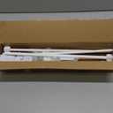 Magnetic Curtain Rods for Metal DoorsNo tools required Easy to use,Multi-Use Adjustable Appliance for Windows Iron Steel Places,Kitchen and bathroom supplies,16-28 Inch2 Pack,White