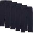 The Children's Place Baby Girls' and Toddler Essential Leggings (5T, Tidal 5-pack)