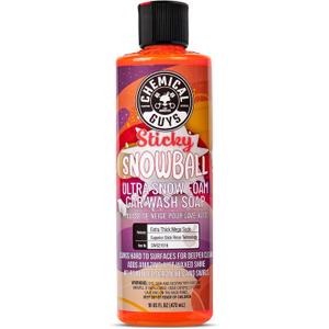 Chemical Guys, Sticky Snowball Ultra Snow Foam Wash Soap, Cherry, 16 oz, 16 Fl Oz