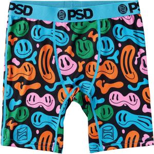 PSD Underwear Youth Boys Boxer Briefs - Smiley Print, Comfortable Active Underwear for Boys, Boys Underwear Packs & Singles (S)