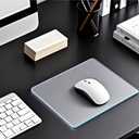 Glass Mouse Pad, Gaming Office Home Clear Glass Mousepad, Computer Keyboard and Laptop Desk Mat for Gamer