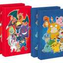 Hallmark Pokmon Medium Gift Boxes with Lids (8 Shirt Boxes, 4 Designs) for Kids, Parties, Back to School, Christmas