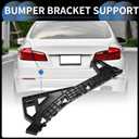 Bumper Support Bracket, Left Side Rear Bumper Retainer Bracket Hold Mount No.86651M6000 for Kia Forte 2019-2021 ABS Plastic Black, 1 Pc