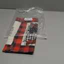 Z&L Home Christmas Linen Burlap Table Runner Dresser Scarves,Winter Snowflake Table Runners for Dinner Holiday Party, Wedding, Kitchen Dining Decor Red and Black Buffalo Checker Plaid 13x70in