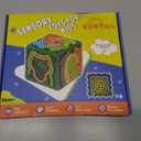 Creative 3D Sensory Cube Toys for Children with Autism,Silicone Fingertip Cube Toys for Anxiety Relief, Focus, ADHD & Autism,Suitable for Children and Adults,with 20 Silicone Strings (Green)