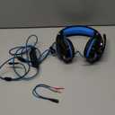 BENGOO G9000 Stereo Gaming Headset for PS4 PC Xbox One PS5 Controller, Noise Cancelling Over Ear Headphones with Mic, LED Light, 7.1 Surround Sound, Soft Memory Earmuffs for Nintendo Xbox Series X|S (Blue)