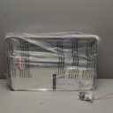 Keonjinn Brushed Nickel Medicine Cabinet for Bathroom, 16 x 24 Inch Medicine Cabinet with Mirror, Silver Stainless Steel Framed, Adjustable Shelves, Recessed or Wall Mount, Sturdy, Rounded Rectangle