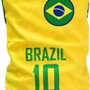 GabeFish Dog World Cup T Shirt Pets Football Jersey Sports Soccer National Team Vest Cat Summer Cool Clothes Apparel Brazil 5X-Large