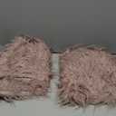 Home Brilliant Dusty Rose Pillow Covers 18x18 Pillows Fluffy Fuzzy Fur Pillow Covers Set of 2 Shaggy Cushion Cover 18 x 18 inch, Dusty Pink