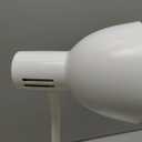 Metal Small White Desk Lamp,Adjustable Goose Neck Desk Lamps for Home Office Study Room Desks Bedroom Bedside Table Lamp with Free 7W LED Bulb,Eye-Caring Reading Lamps