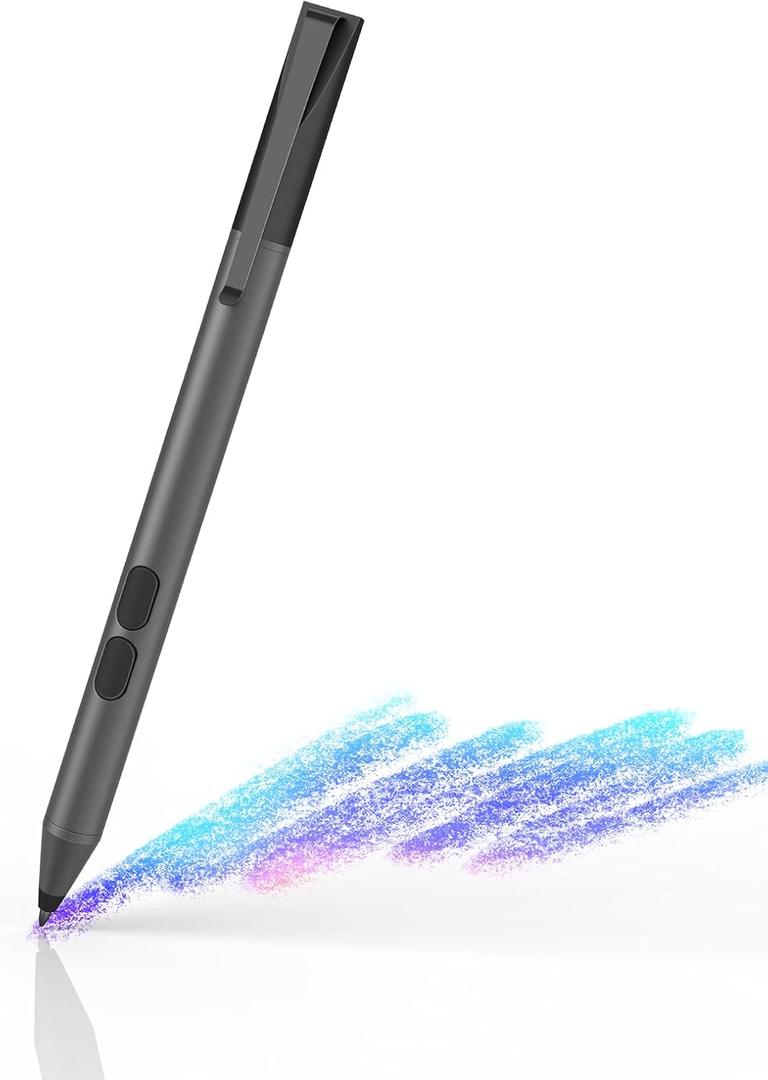 Stylus Pen for HP with 1024 Pressure Sensitivity & 2500hr Battery Life - Digital Pen for HP Envy x360/Spectre 15/Pavilion 2-in-1 Laptops - Windows 11/Chrome OS Palm Rejection Technology (black)