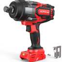 ACROPOW Cordless Impact Wrench Compatible with Milwaukee 18V Battery 3/4 1850FT-LBS Brushless High Torque Impact Driver, Auto-Stop Reverse, Variable Speed Heavy Duty Impact Gun(Bare Tool)