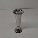 Deco 79 Aluminum Metal Decorative Vase Fluted Centerpiece Vase, Flower Vase for Home Decoration 4" x 4" x 10", Silver