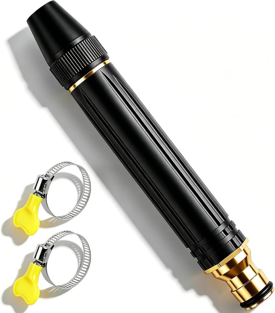 2026 New Jet Nozzle Power Washer for Garden Hose,Garden Hose Nozzle High Pressure Powerful Cleaning Spray Evenly,High Pressure Hose Nozzle for Car Washing