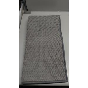 TYUU Bathroom Rugs Non Slip Washable, Super Absorbent Thin Bath Mat Small Quick Dry Low Pile Bathroom Rug, Dark Grey 16"x24"