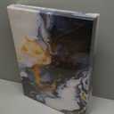 ZQARTZZQ 3Pcs Modern Abstract Canvas Framed Wall ArtNavy Blue and Gold Wall Art Decor Posters Prints For Living Room Bedroom Bathroom Office 12x16in