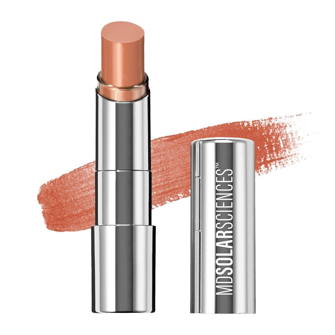 MDSolarSciences Tinted Lip Balm SPF 30, Sheer Hydrating Lip Sunscreen Vegan, Gluten Free Lip with Naturally Moisturizing Shea Butter and Avocado Oil (Pack of 1, Bare), Best By 07, 2025
