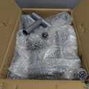 Golf Cage Frame Corner Kit for Batting, Square Flat Top Canopy Fitting Kit with 1" ID, suitable for 3/4 EMT pipe Galvanized Steel Connectors, Shed Frame kit DIY Project Silver