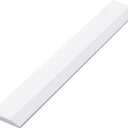 White Marble Threshold 4x36x5/8 Inch Marble Window Sill Shower Curb Top Tile Door Transition Bathroom Vanity Backsplash for Shower Pan System Jambs Fireplaces(Beveled Edge)