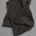 MIULEE Pack of 2 Couch Throw Pillow Covers 18x18 Inch Soft Dark Gray Chenille Pillow Covers for Sofa Living Room Solid Dyed Pillow Cases