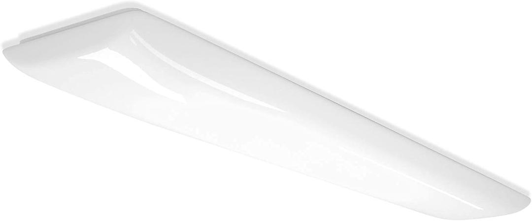 ANTLUX 4FT LED Flush Mount Puff Lights 60W, 6600 Lumens, 4000K Neutral White, 48 Inch Integrated Low Profile Flushmount Linear LED Cloud Ceiling Light Fixture for Kitchen, Laundry