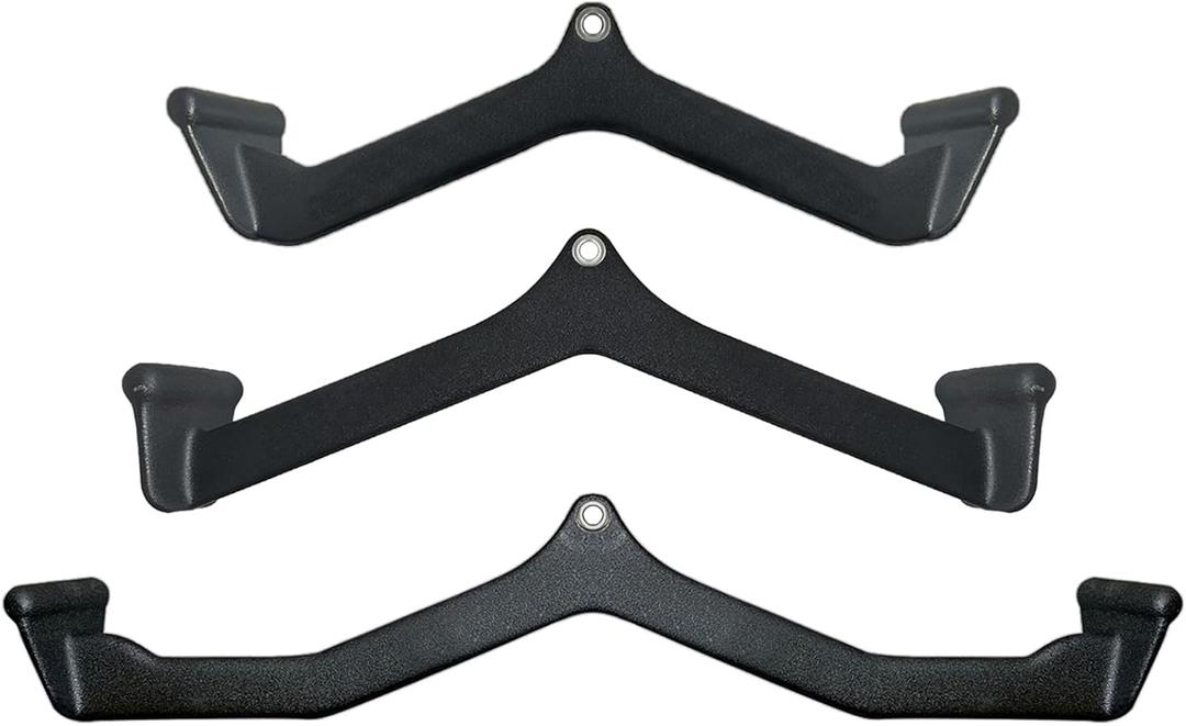 MARSAFIT Ergonomic LAT Pull Down Bars, Back and Triceps Strength Training Equipment, LAT Pulldown Attachments, Cable Attachments for Home Gym (BT0345)