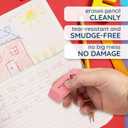 Blue Summit Supplies 100 Pack Pink Erasers Bulk, Pink Pearl Bulk Erasers for Kids, School, and Classroom