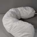 Peallow(Pat. Pend)  Long Round Body Pillow for Adults, Bolster Pillow for Sleeping, Soft and Supportive Pillow for Sleeping & Lumbar Support (29.5", Soft Pastel Pink)