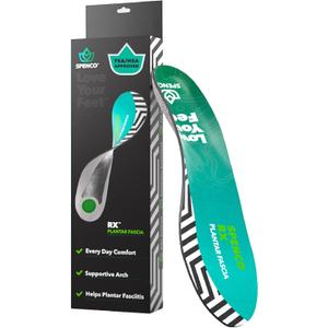Spenco RX Full Length Plantar Fascia Insoles (FSA&HSA Eligible), Arch Support, Gel Heel Cushion, Trim-to-Fit-Women's 5-11