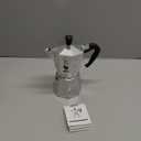 Bialetti Moka Express Iconic Italian Stovetop Espresso Maker (Natural Silver, 6 Cups)