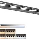 SineRise LED Modern Bathroom Vanity Light Fixtures (5-Light, 40-Inch)(5CCT, Dimmable), Matte Black Modern Acrylic Bathroom Wall Lighting Fixtures Over Mirror (3000K/3500K/4000K/5000K/6000K)