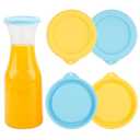 Silicone Carafe Lids Only Fit Glass Carafe with a diameter of 3.2", 4 Packs Replacement Lid Compatible with NETANY 1 Liter 35oz Glass-Carafe, Please Check the Size Before you Buy (Only lid)