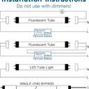PARNOARCK LED Bulbs 4ft T8 Fluorescent Light Bulbs 48 inchType A+B,24W 3200LM 6500K Frosted Cover Super Bright,Single and Double End Powered,T8 T10 T12 Fluorescent Bulbs Replacemen6 Pack
