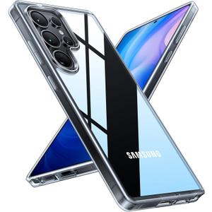 TORRAS Shockproof for Samsung Galaxy S25 Ultra Case, [Non-Yellowing] [12FT Military-Grade Protection] Transparent Slim Case for Samsung S25 Ultra Case, Diamond Clear, Hard, 6.9'' Guardian Series