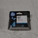 HP 62 Tri-Color Ink Cartridge | Works with Printer Series: Envy 5540, 5640, 5660, 7640, OfficeJet 5740, 8040, OfficeJet Mobile 200, 250 | Instant Ink Eligible| C2P06AN | Packaging May Vary
