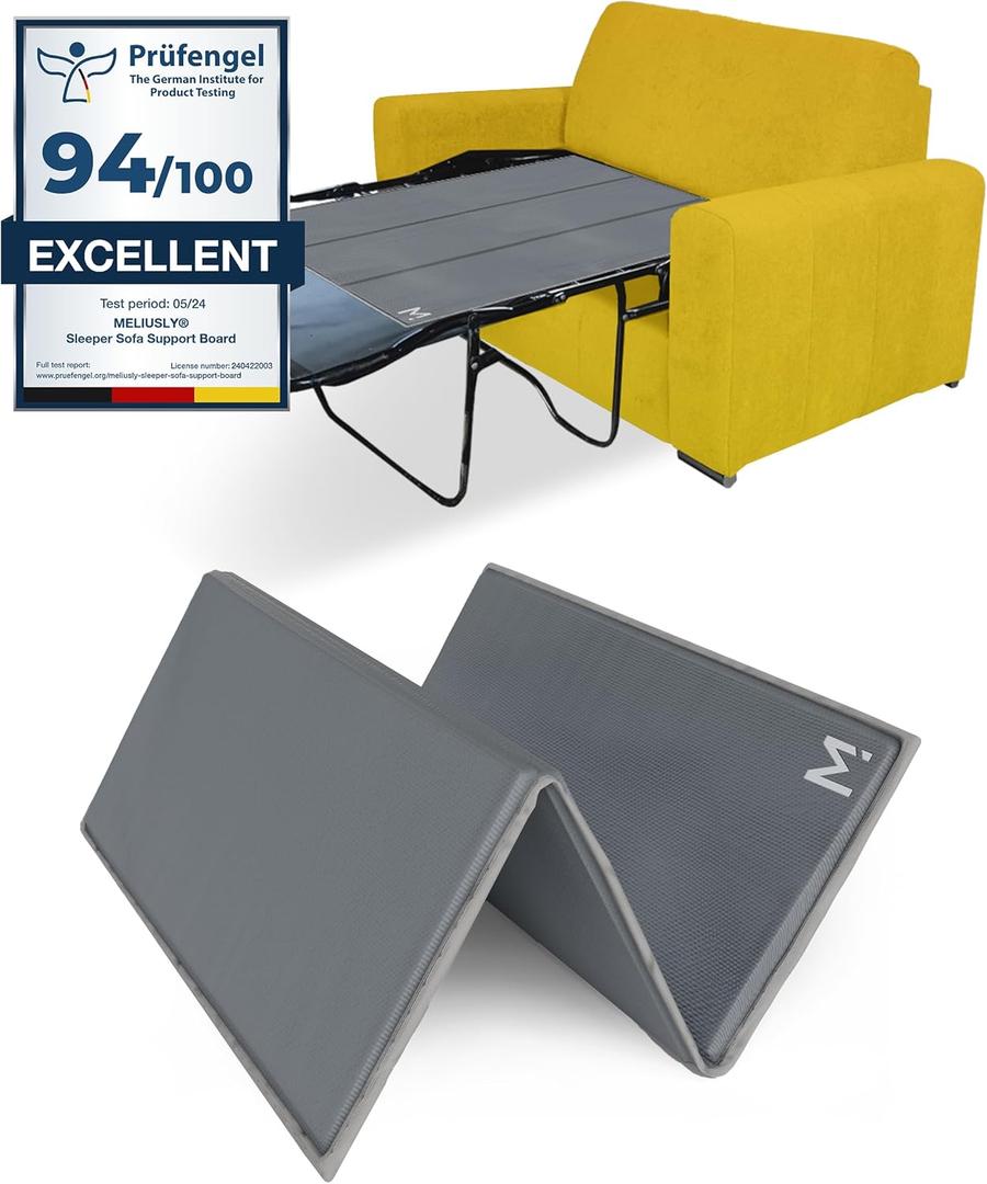 Meliusly Heavy Duty Sleeper Sofa Support Board (48x36 - Twin Size) Reinforced Wood Sofa Bed Support, Pull Out Couch Mattress Board, Sleeper Bar Shield, SleeperSaver