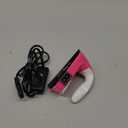 GoLashFun Mini Craft Iron Mini Heat Press Small Iron Portable Handy Travel Heat Ironon for Transfers,Clothes,Crafts,Patches,DIY (MiniRose Red)