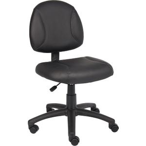Boss Office Products Posture Task Chair Without Arms in Black, Low-Back (B305)
