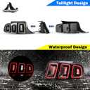 WOLFSTORM LED Tail Light for 2010-2014 Ford Mustang with Sequential Turn Signal Function Design,Daytime Running Light,2010-2014 Ford Mustang LED Tail Lamp Replacement Assembly,1 Pair