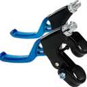 Modengzhe Motorcycle Brake Clutch Levers,2 PCS Aluminum Alloy Universal Clutch Brake Handle Levers Fit Full Construction Bicycle Brake Lever,Blue